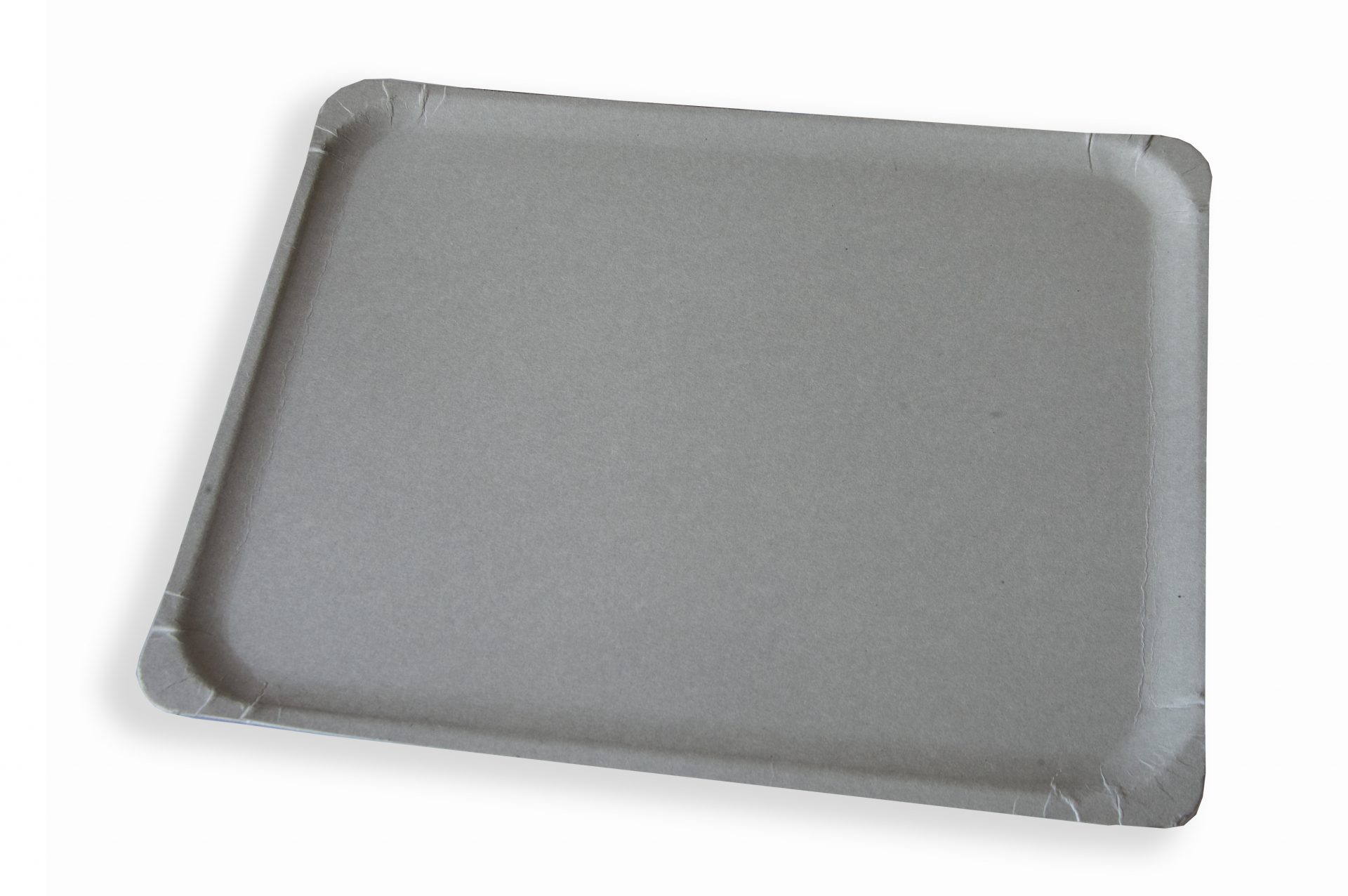 White paper plates and trays